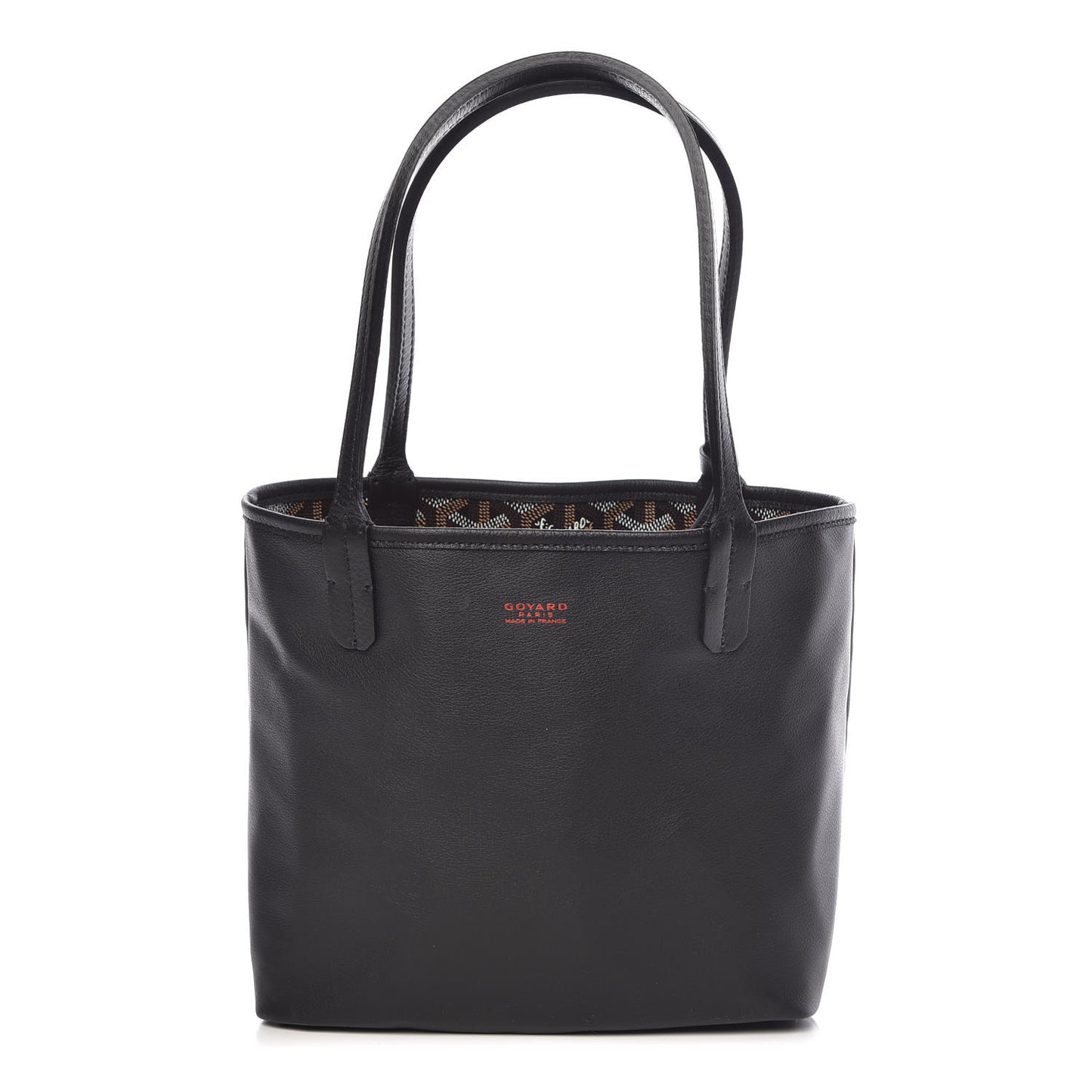 Goyardine Reversible Mini Anjou Black