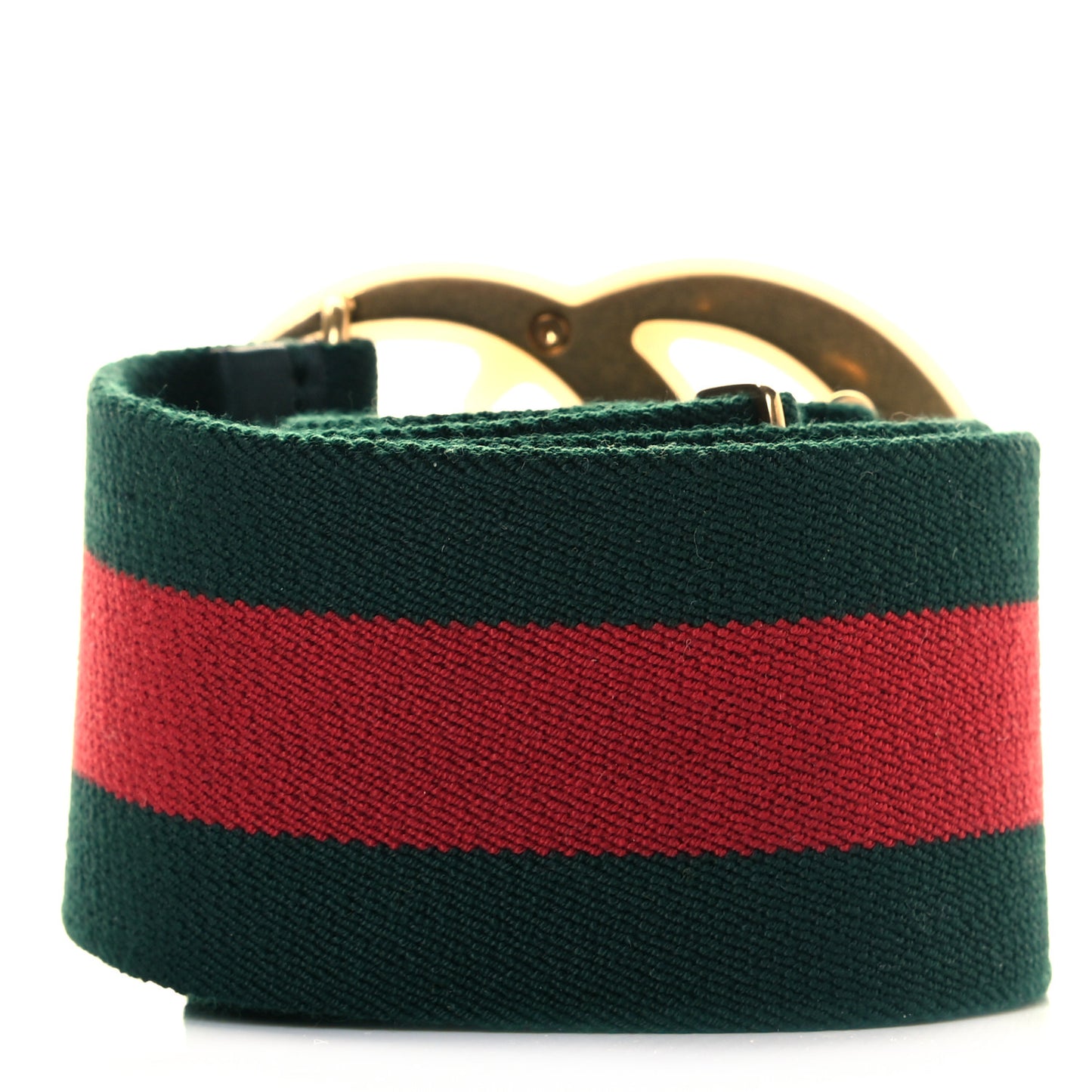 Web Elastic Plexiglass GG Marmont Belt 80 32 Red Green
