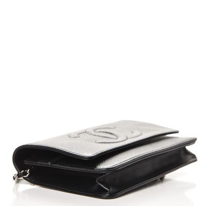 Chanel Caviar Timeless CC Wallet On Chain WOC Black 4 of 11