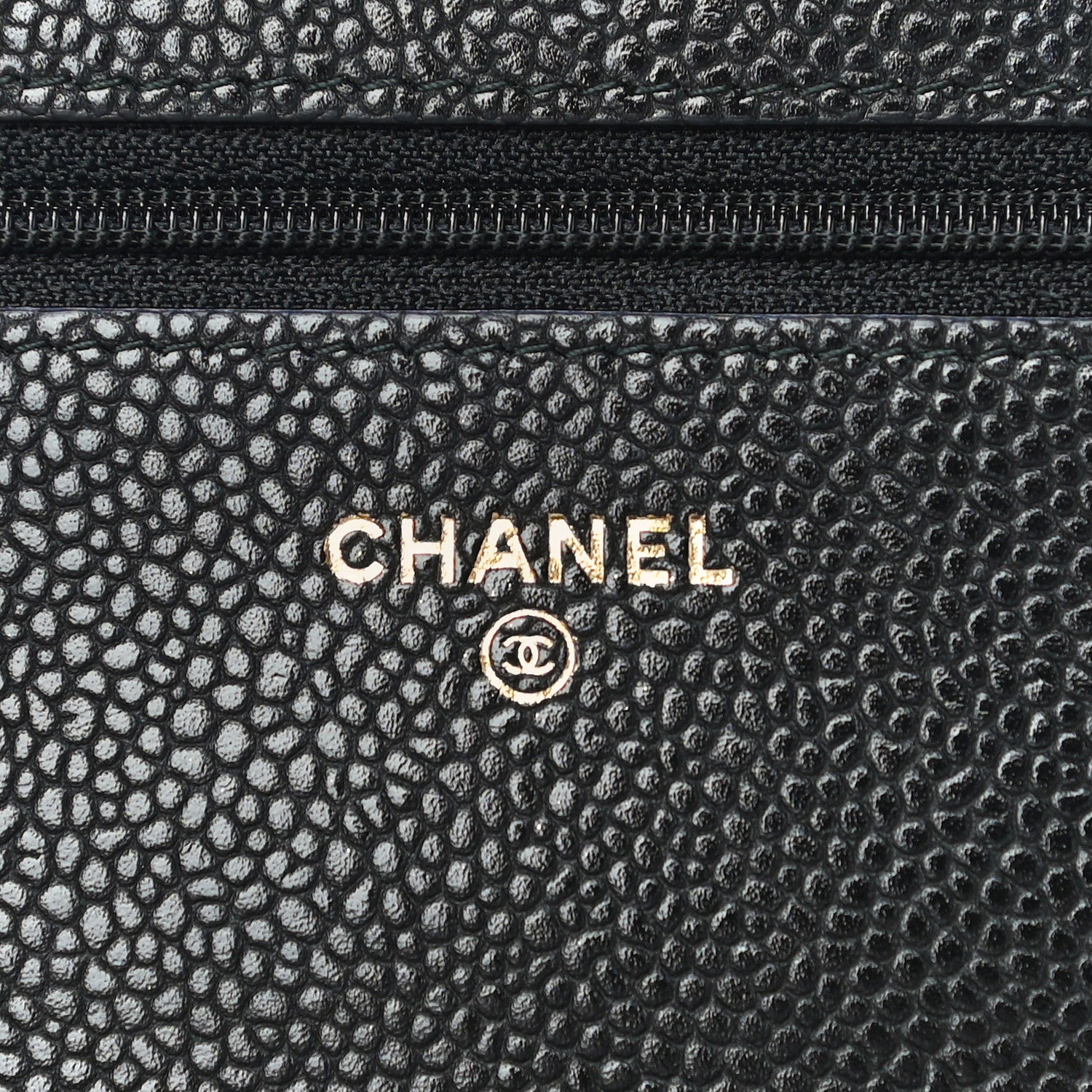 Chanel Caviar Quilted Golden Class Wallet On Chain WOC Black 6 of 12