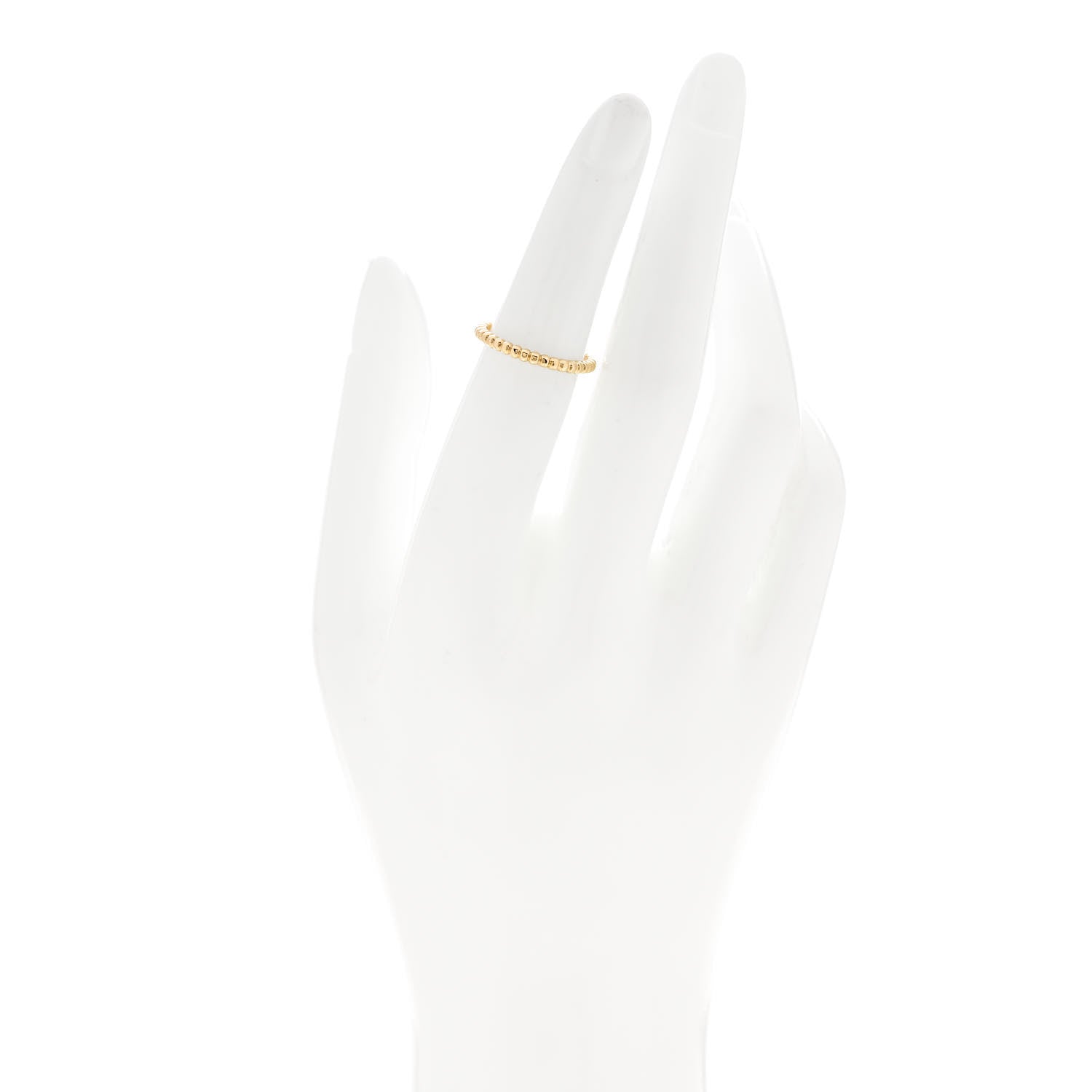 Van Cleef & Arpels 18K Yellow Gold Small Perlee Ring 51 5.75 2 of 5