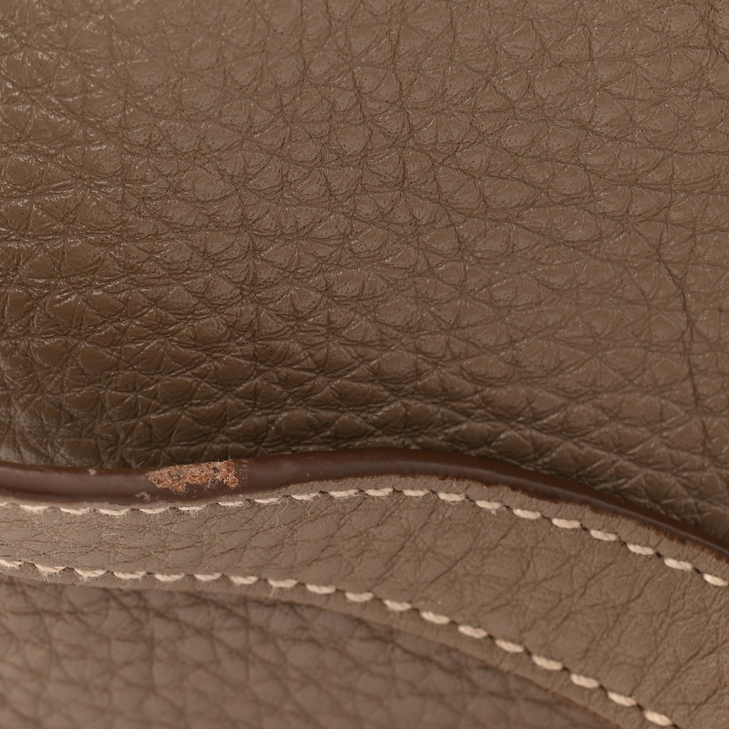 Vitello Daino Pocket Shopping Tote Cammeo