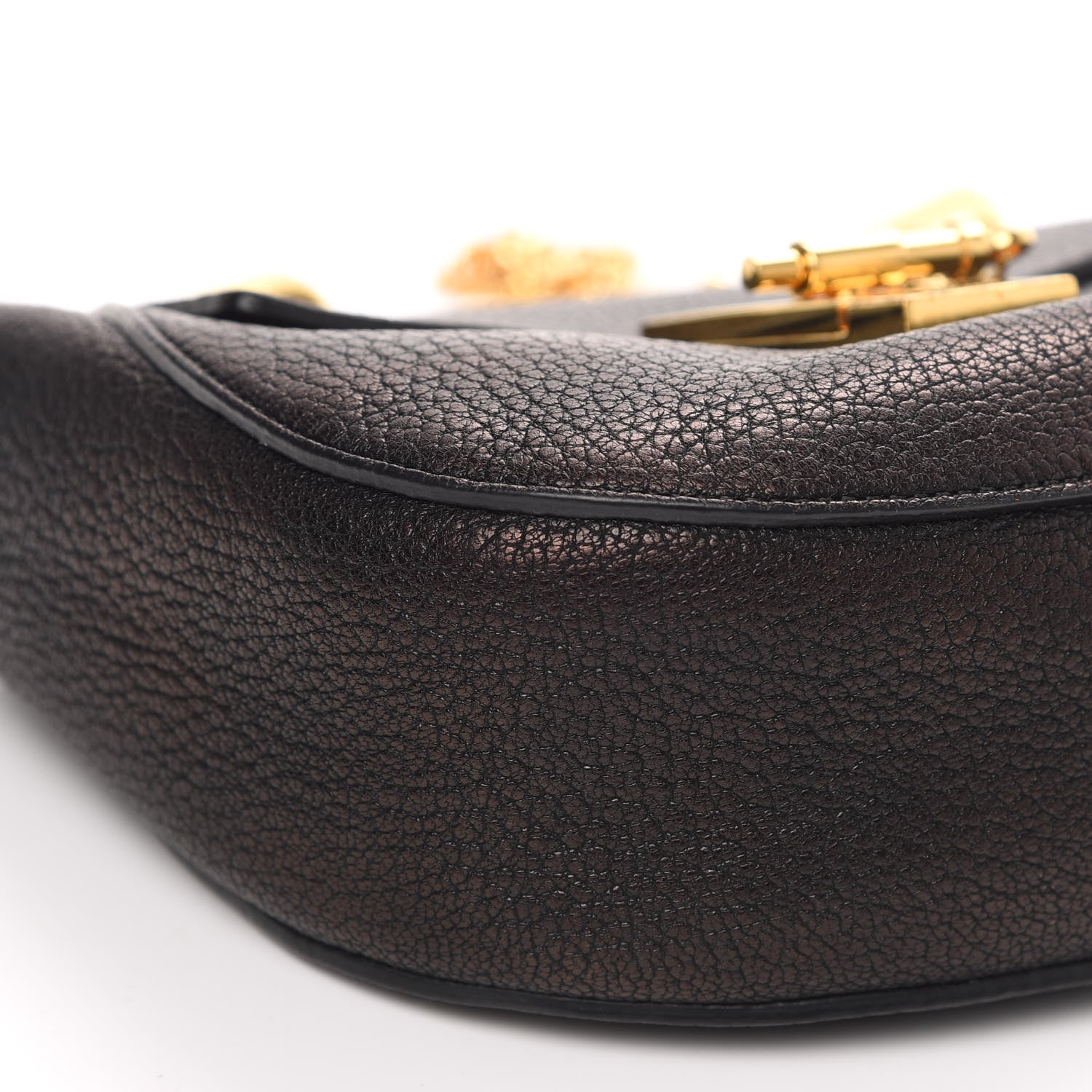 Chloe Grained Lambskin Mini Drew Shoulder Bag Black 7 of 13