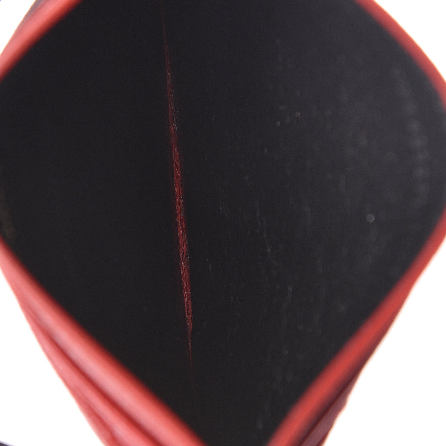 Saint Laurent Grain De Poudre Matelasse Chevron Monogram Credit Card Case Bandana Red 5 of 8