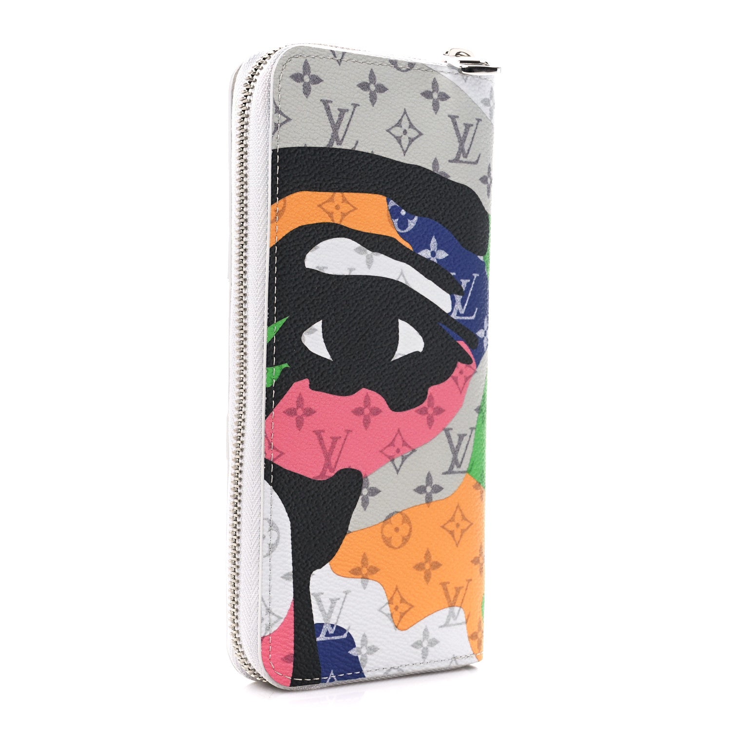 Louis Vuitton Monogram Portrait Zippy Vertical Wallet Multicolor 3 of 12