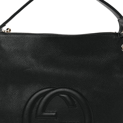 Gucci Pebbled Calfskin Large Soho Hobo Black 8 of 10