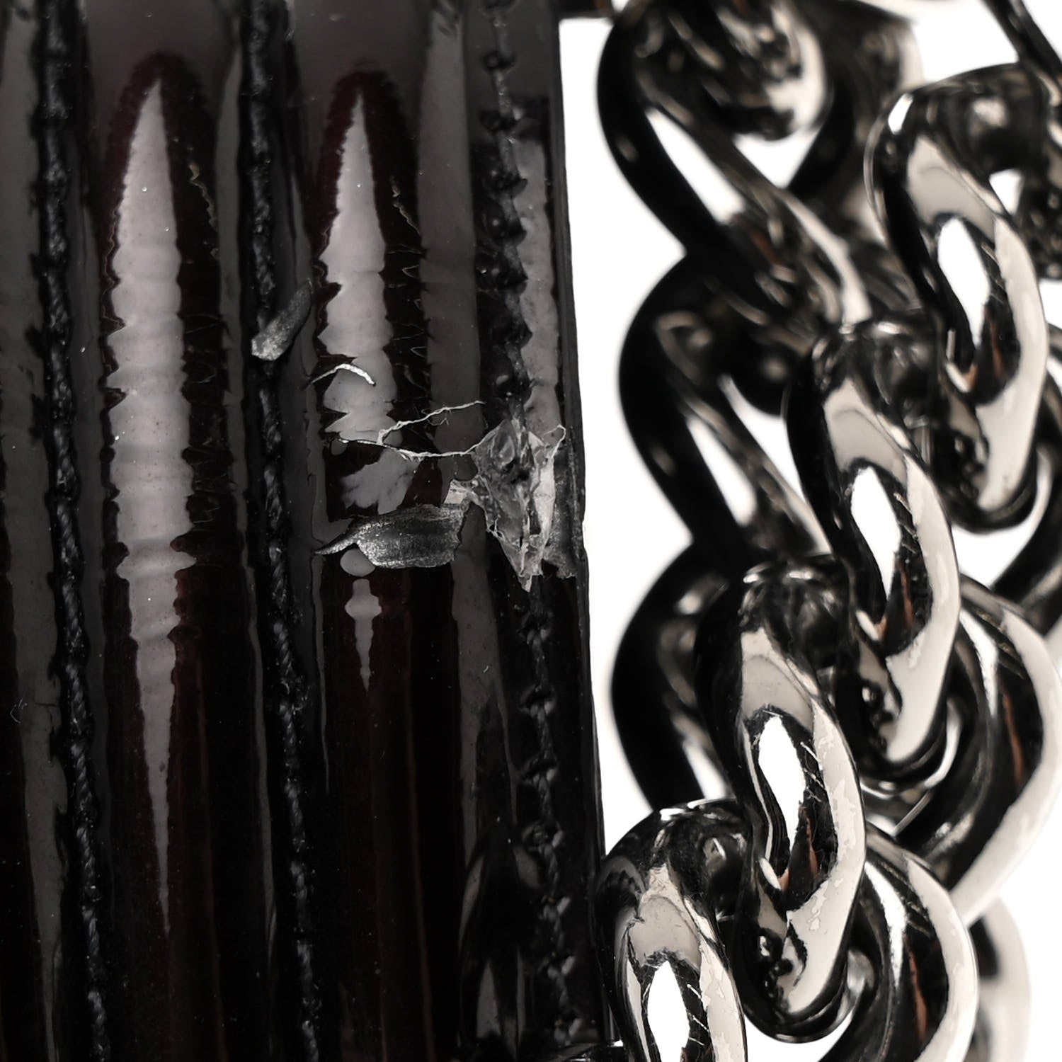 Chanel Patent Calfskin Quilted New Medium Boy Flap Black 11 of 13