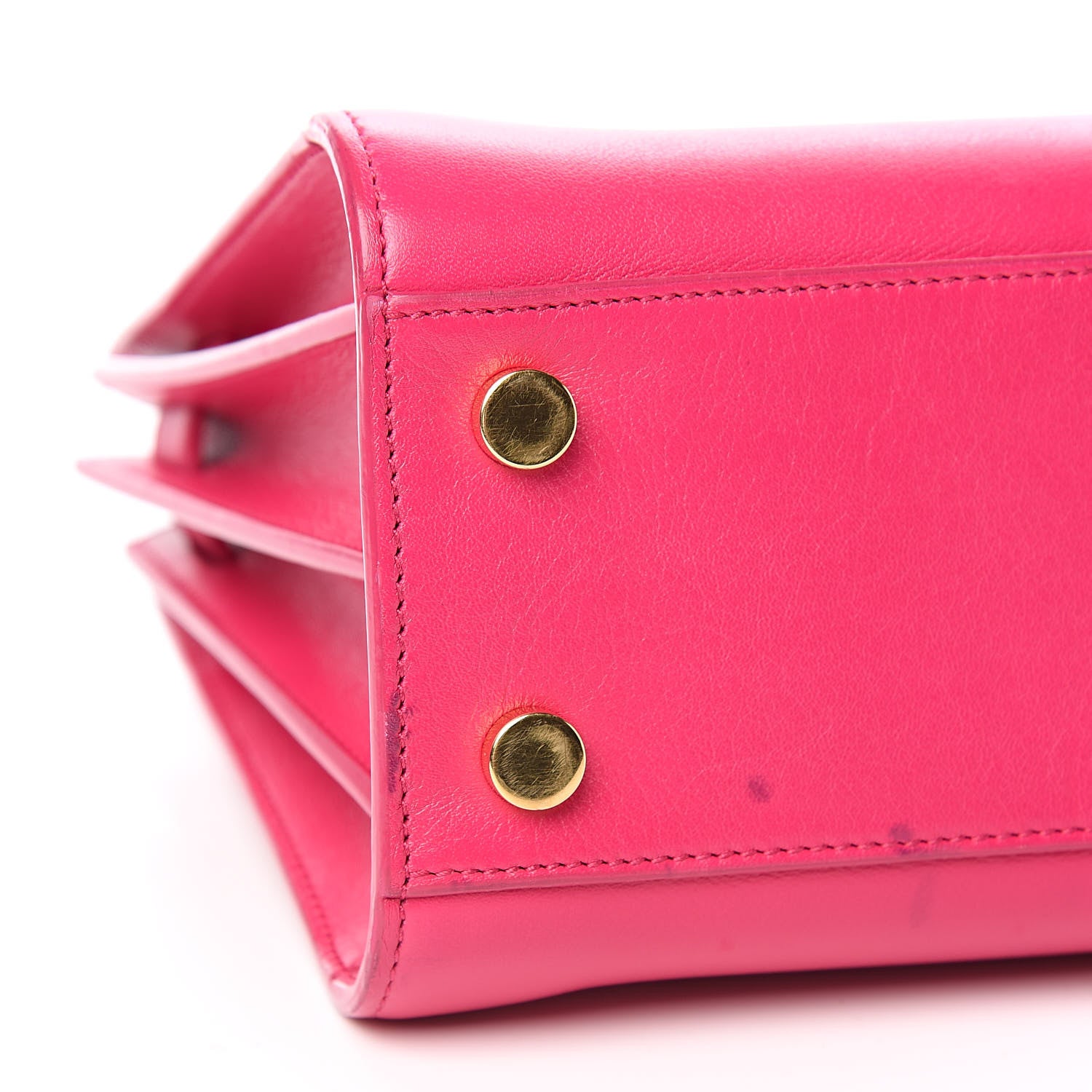 Saint Laurent Calfskin Nano Sac De Jour Lipstick Fuchsia 8 of 13