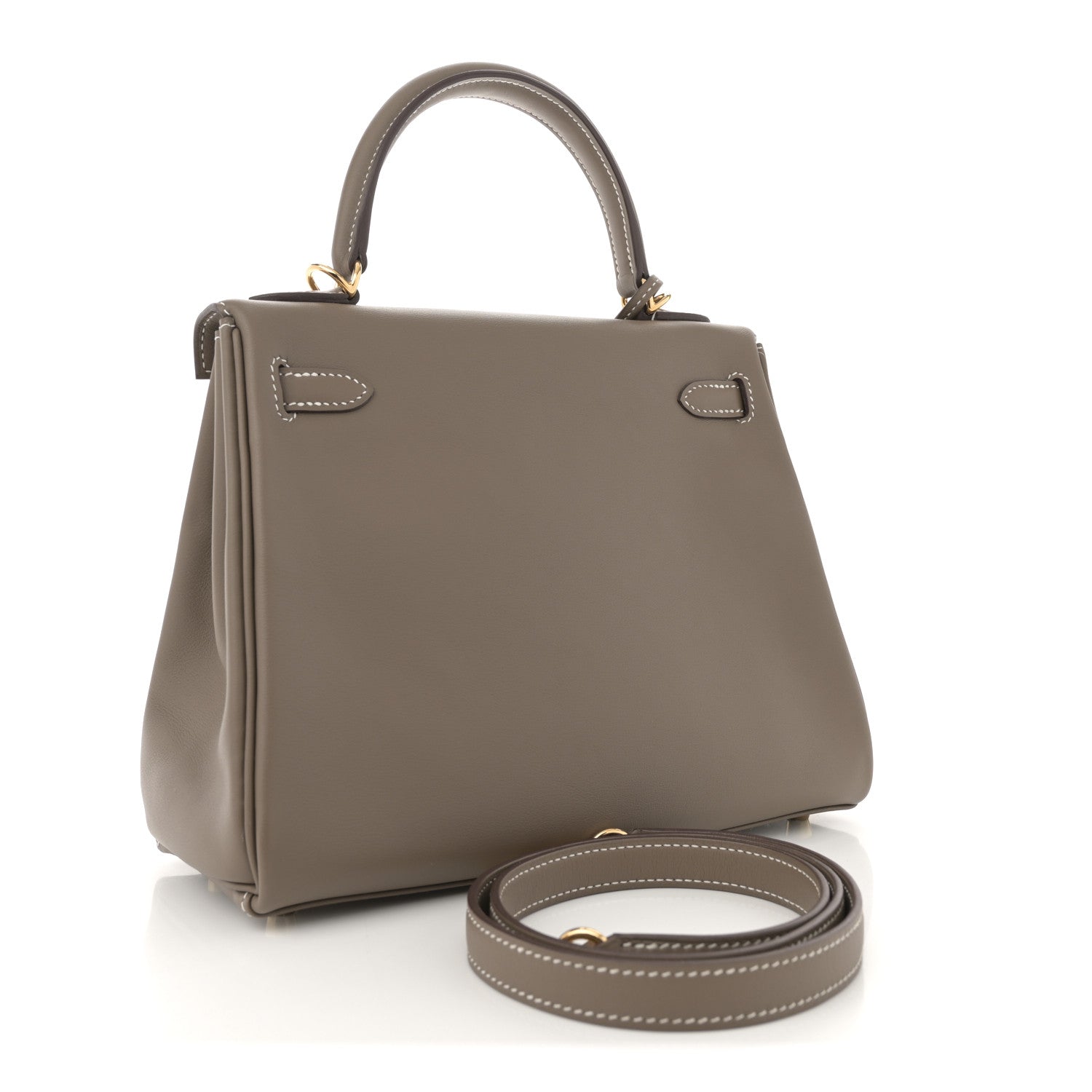 Hermes Swift Kelly Retourne 25 Etoupe 3 of 12