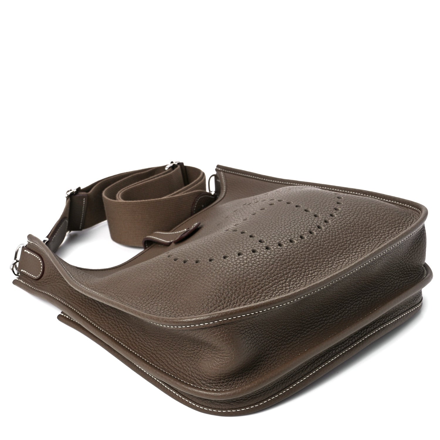 Hermes Taurillon Clemence Evelyne III GM Etoupe 10 of 11