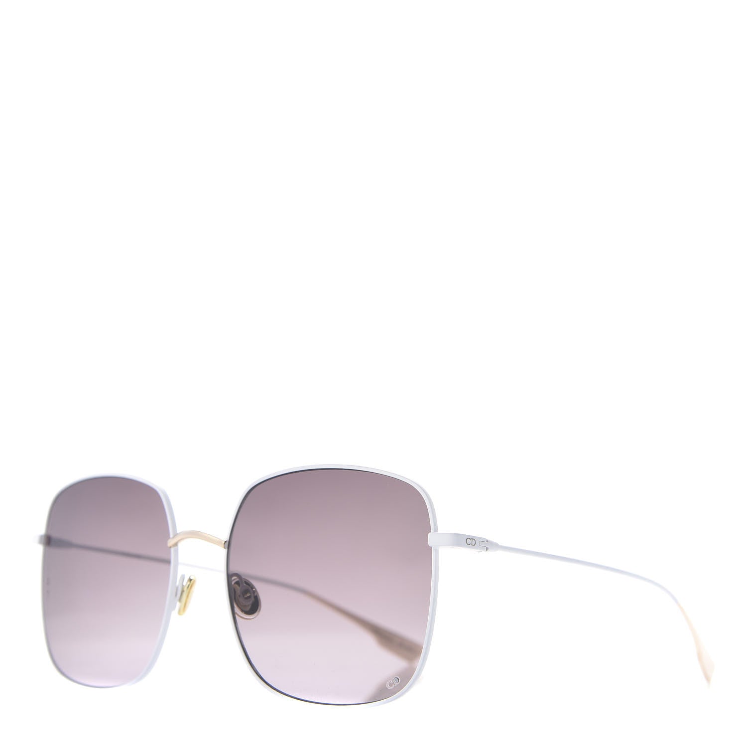 Christian Dior Metal Stellaire 1 Square Sunglasses Purple White 1 of 10