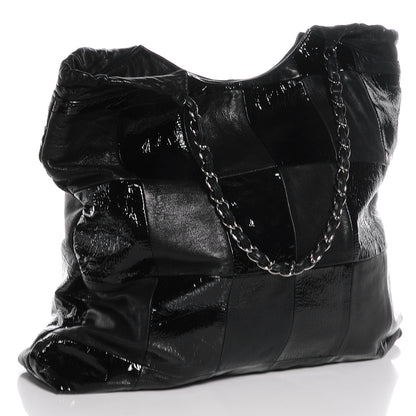 Chanel Patent Patchwork Brooklyn Tote Black 3 of 7