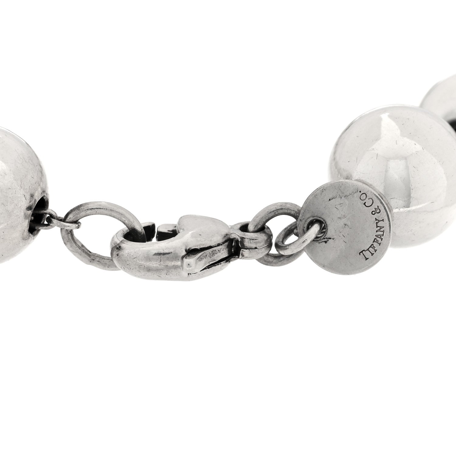 Tiffany Sterling Silver 10mm HardWear Ball Bracelet 3 of 3