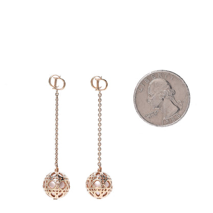 Christian Dior Pearl Secret Cannage Mise En Dior Tribales Dangle Earrings Gold 2 of 4