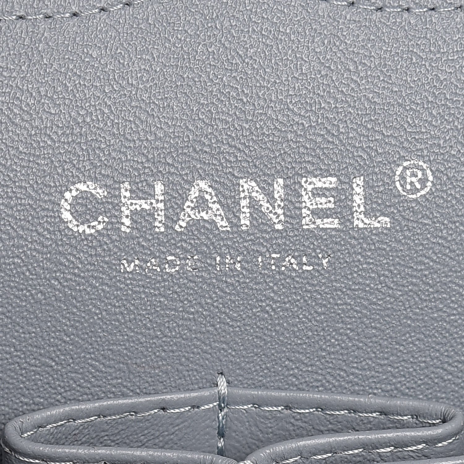 Chanel Iridescent Caviar Jumbo Double Flap Light Blue 9 of 10