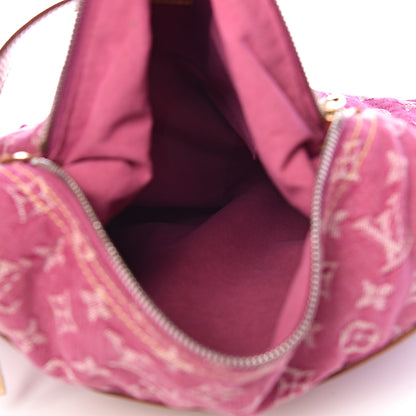 Louis Vuitton Denim Baggy GM Fuchsia 6 of 10