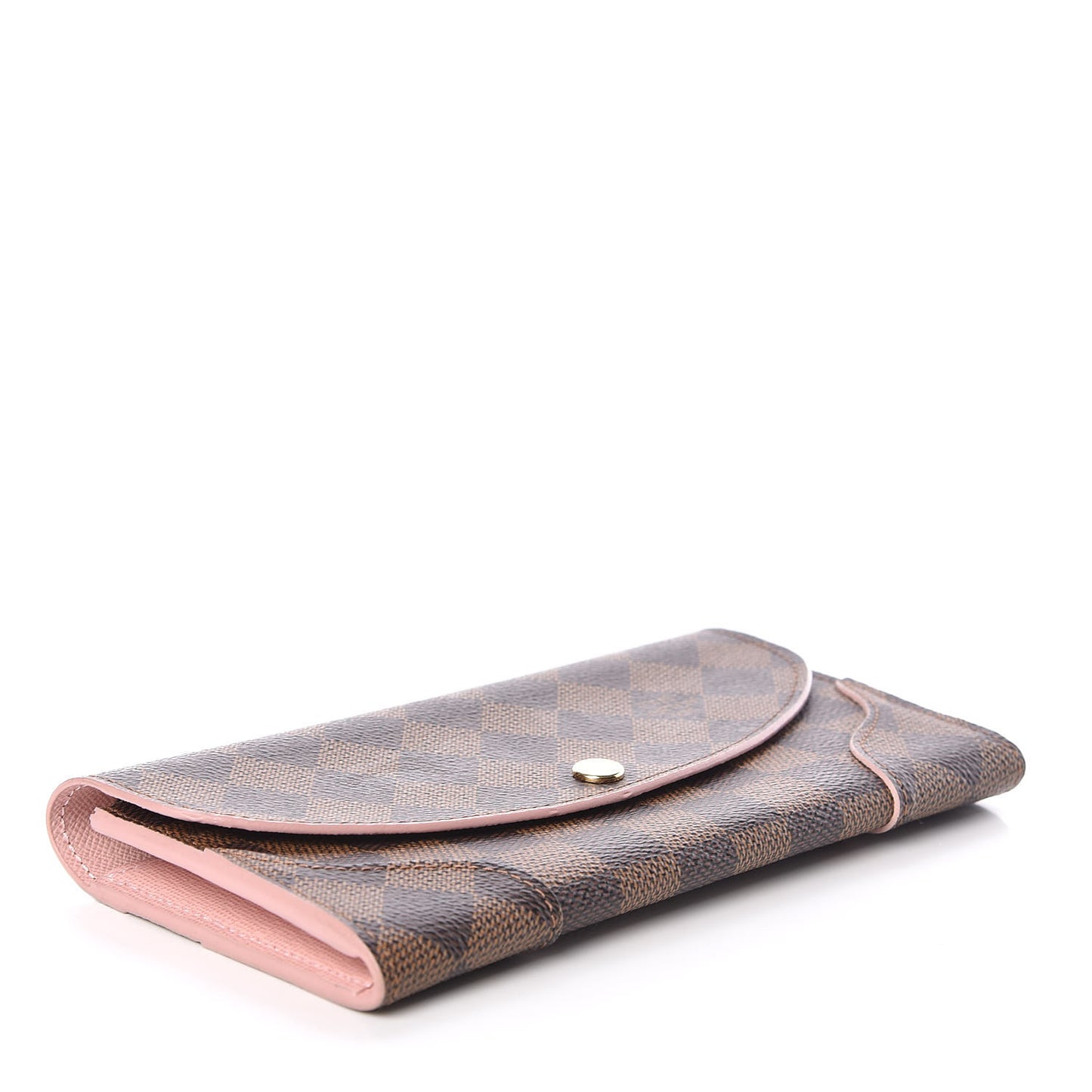 Damier Ebene Caissa Wallet Rose Ballerine