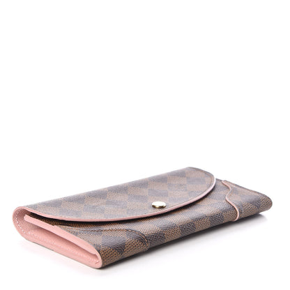 Louis Vuitton Damier Ebene Caissa Wallet Rose Ballerine 4 of 9