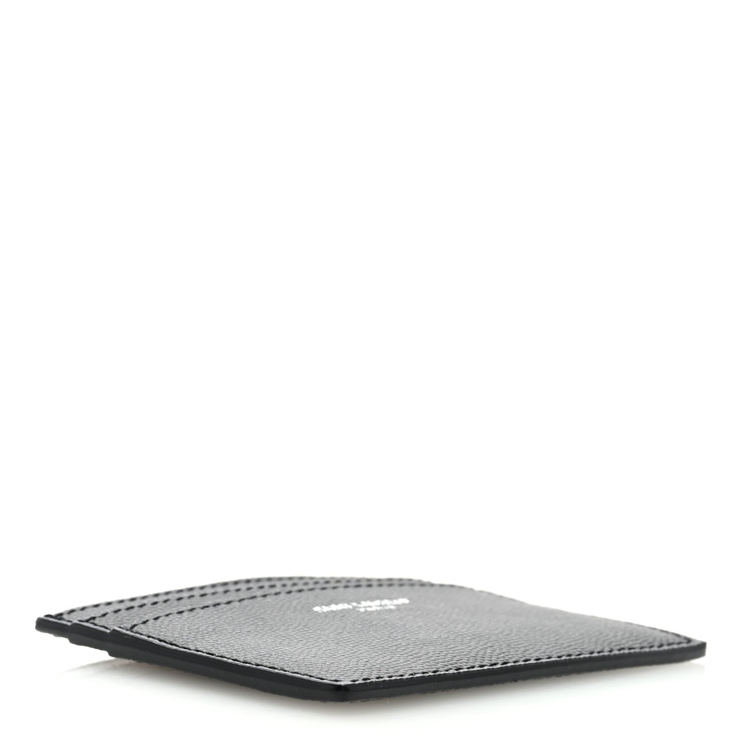 Saint Laurent Grain De Poudre Card Case Black 4 of 6