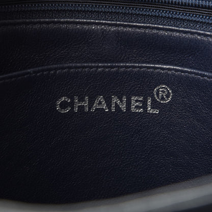 Chanel Caviar Quilted Shopper Tote Navy 6 of 8