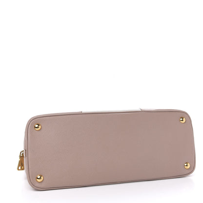 Prada Saffiano Lux Bi-Color Promenade Tote Cammeo Talco 3 of 13