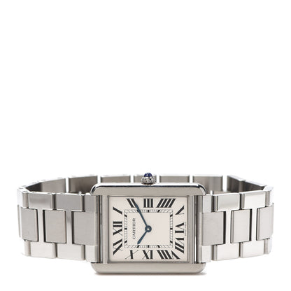Cartier Stainless Steel 27mm Tank Solo Quartz Watch 2 of 6