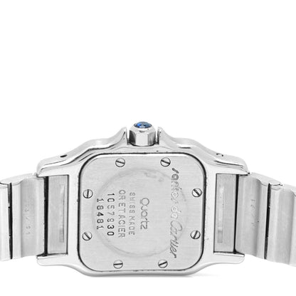 Cartier Stainless Steel 18K Yellow Gold 24mm Santos De Cartier Galbee Quartz Watch 4 of 5