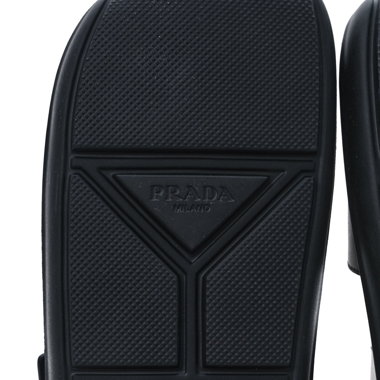 Prada Natural Calfskin Double Buckle 20mm Sandals 39 Black 6 of 9