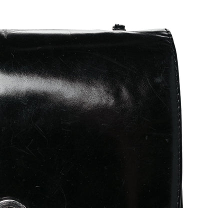 Chanel Glazed Calfskin Single Flap Black 12 of 18