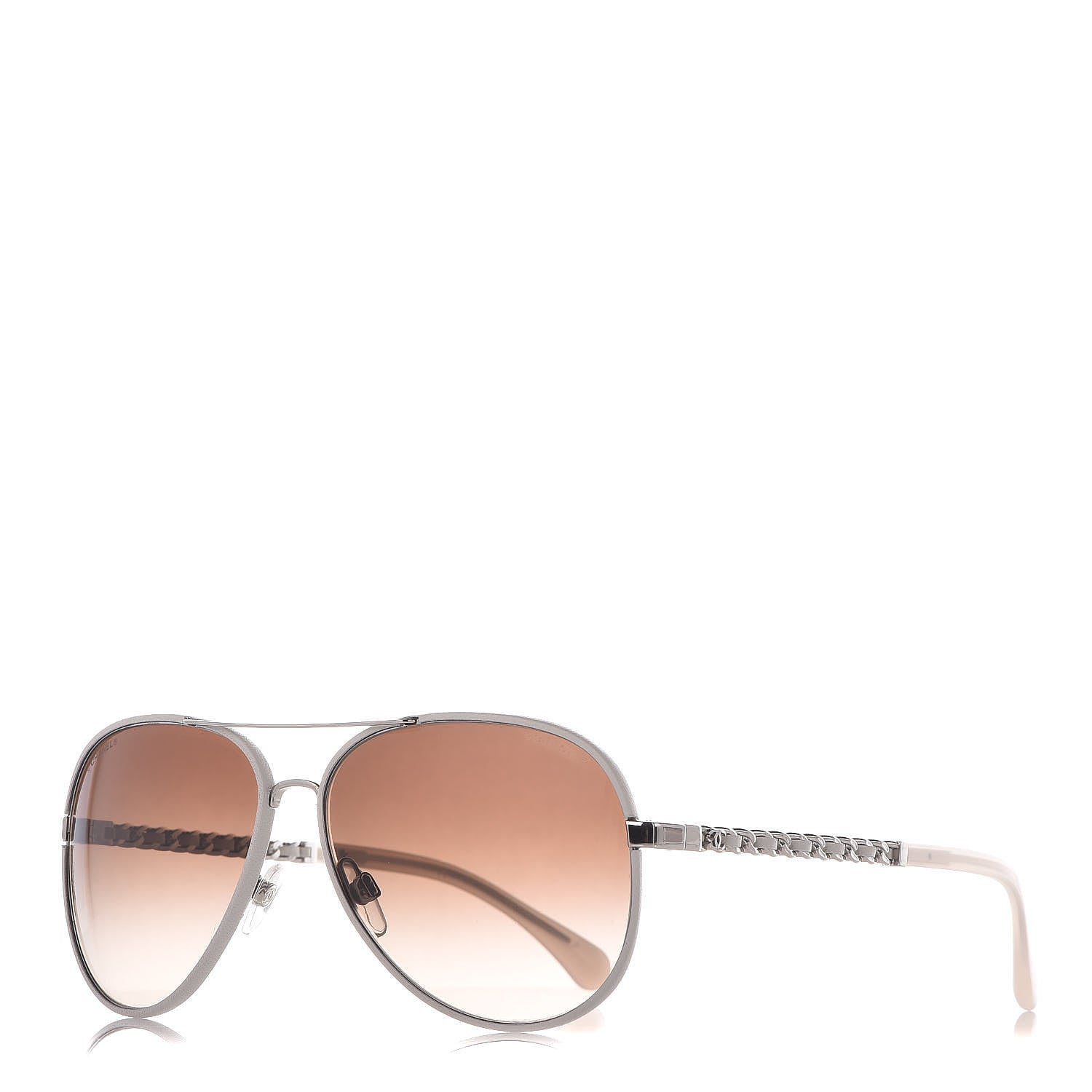 Chanel Pilot Winter Sunglasses 4219-Q White 1 of 8