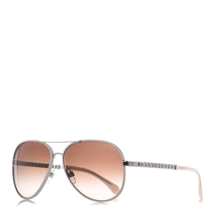 Chanel Pilot Winter Sunglasses 4219-Q White 1 of 8