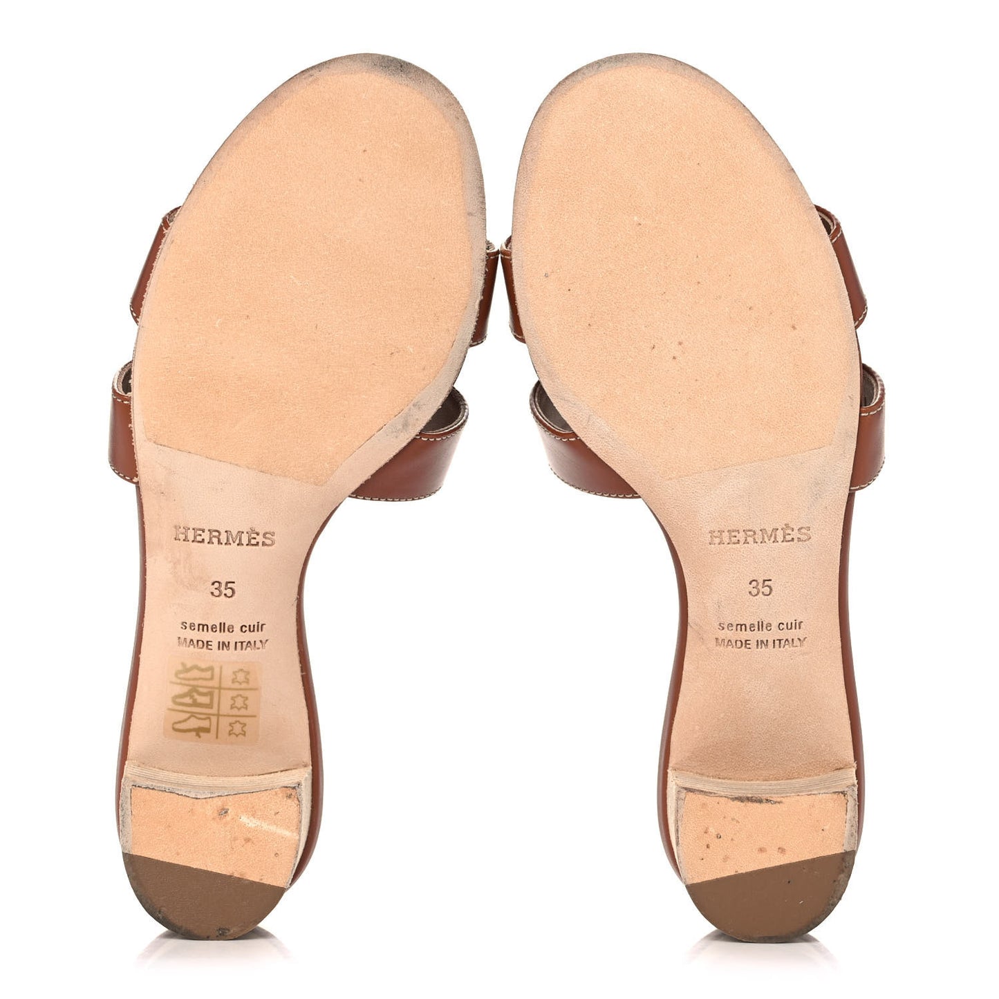 Calfskin Oasis Sandals 35 Gold