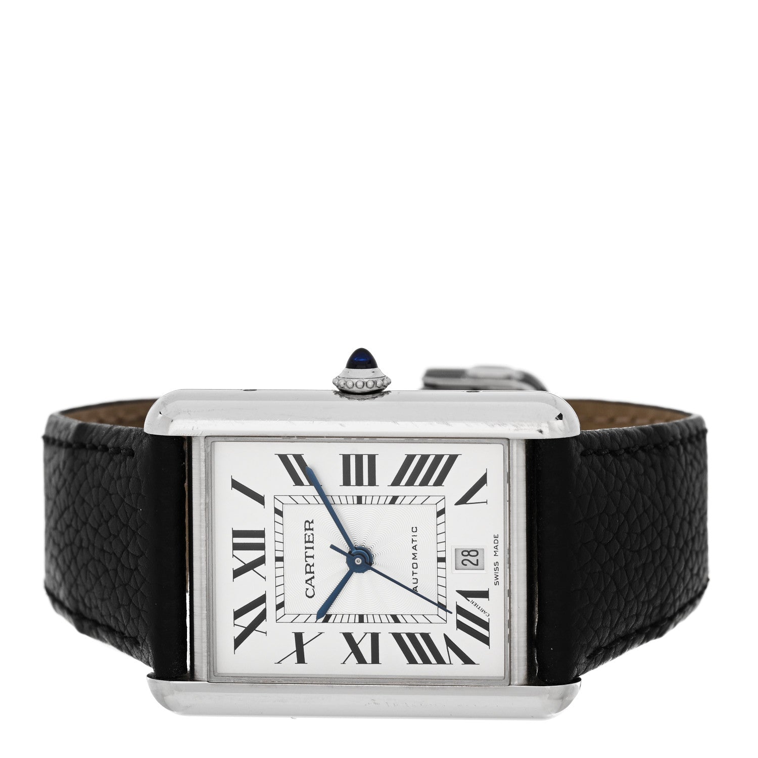 Cartier Stainless Steel Calfskin 31mm Tank Must Automatic Watch 2 of 5