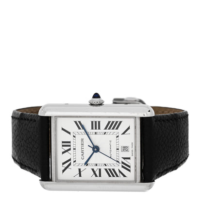 Cartier Stainless Steel Calfskin 31mm Tank Must Automatic Watch 2 of 5