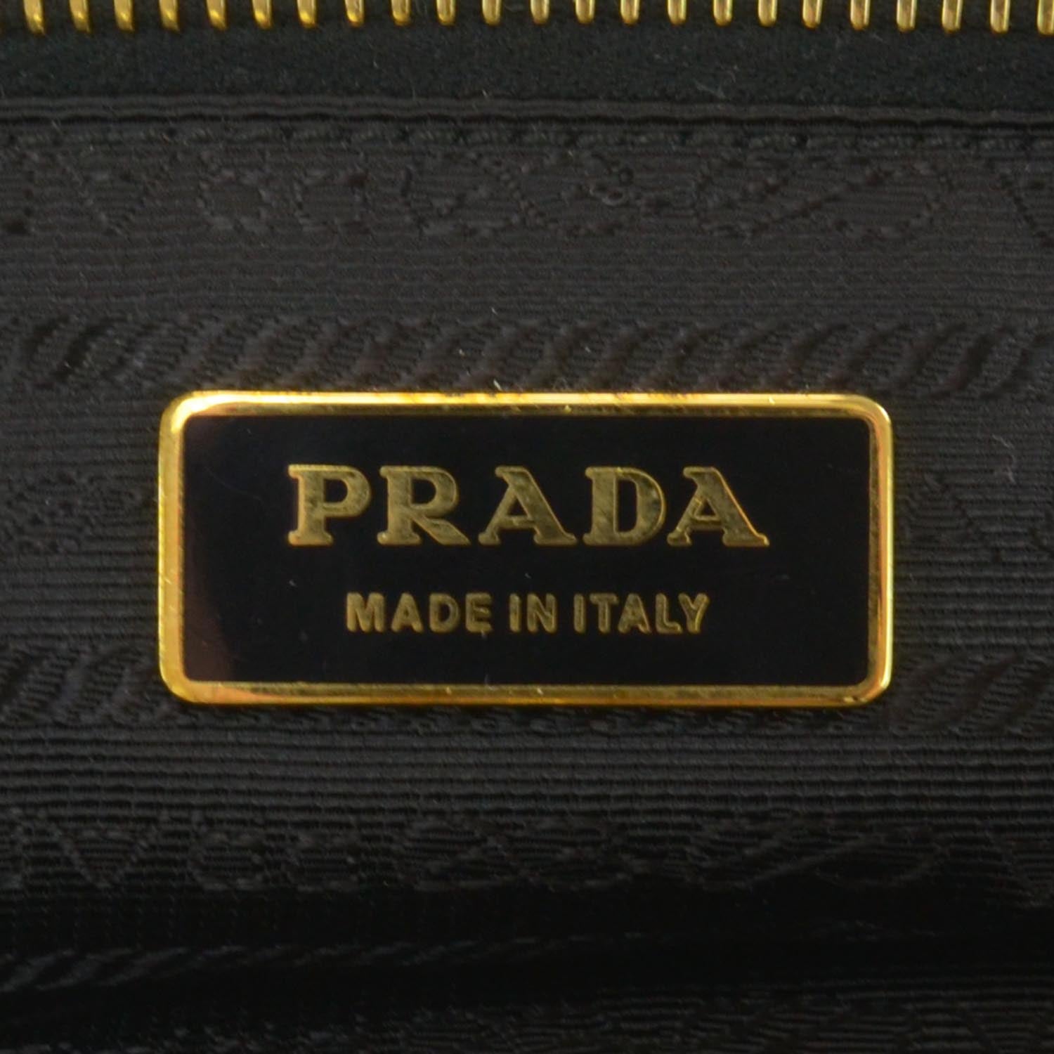 Prada Nappa Dressy Gaufre Framed Bag Black 6 of 8