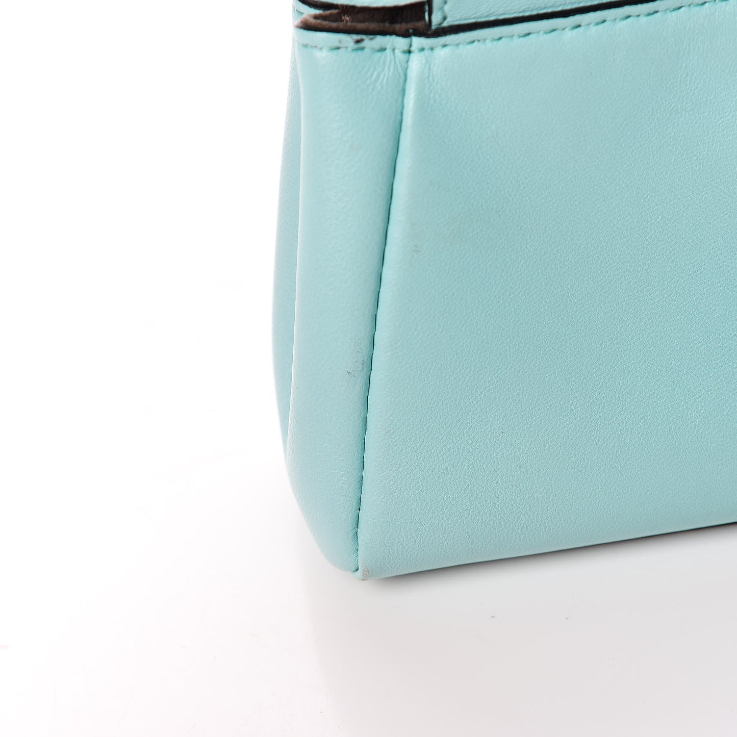 Shiny Nappa Micro Peekaboo Iconic Satchel Turchese Egiz