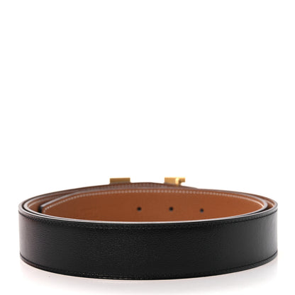 Hermes Box Togo 32mm H Belt 100 40 Black Gold 2 of 6