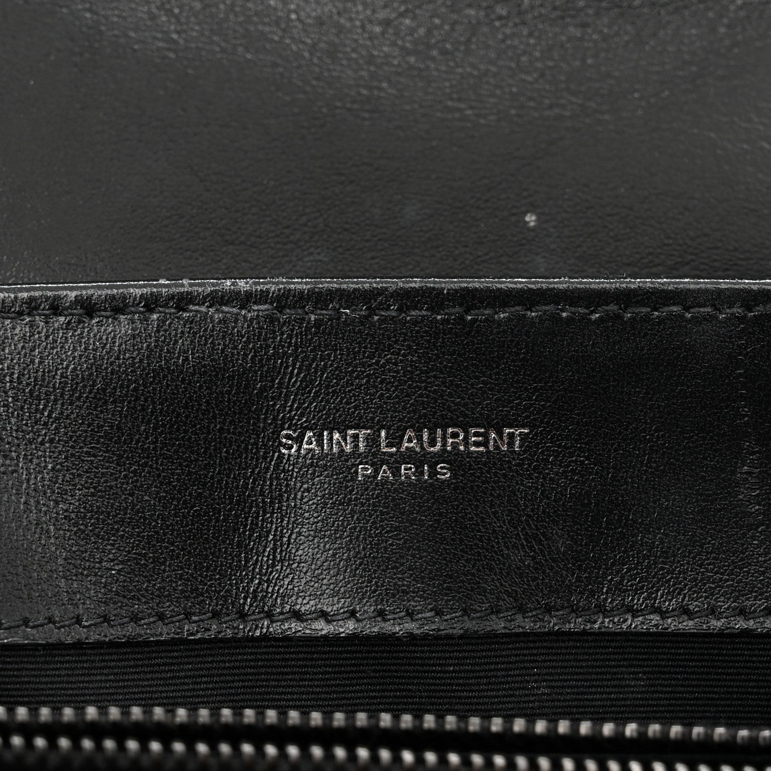Saint Laurent Calfskin Y Quilted Monogram Monochrome Small Loulou Chain Satchel Black 5 of 12