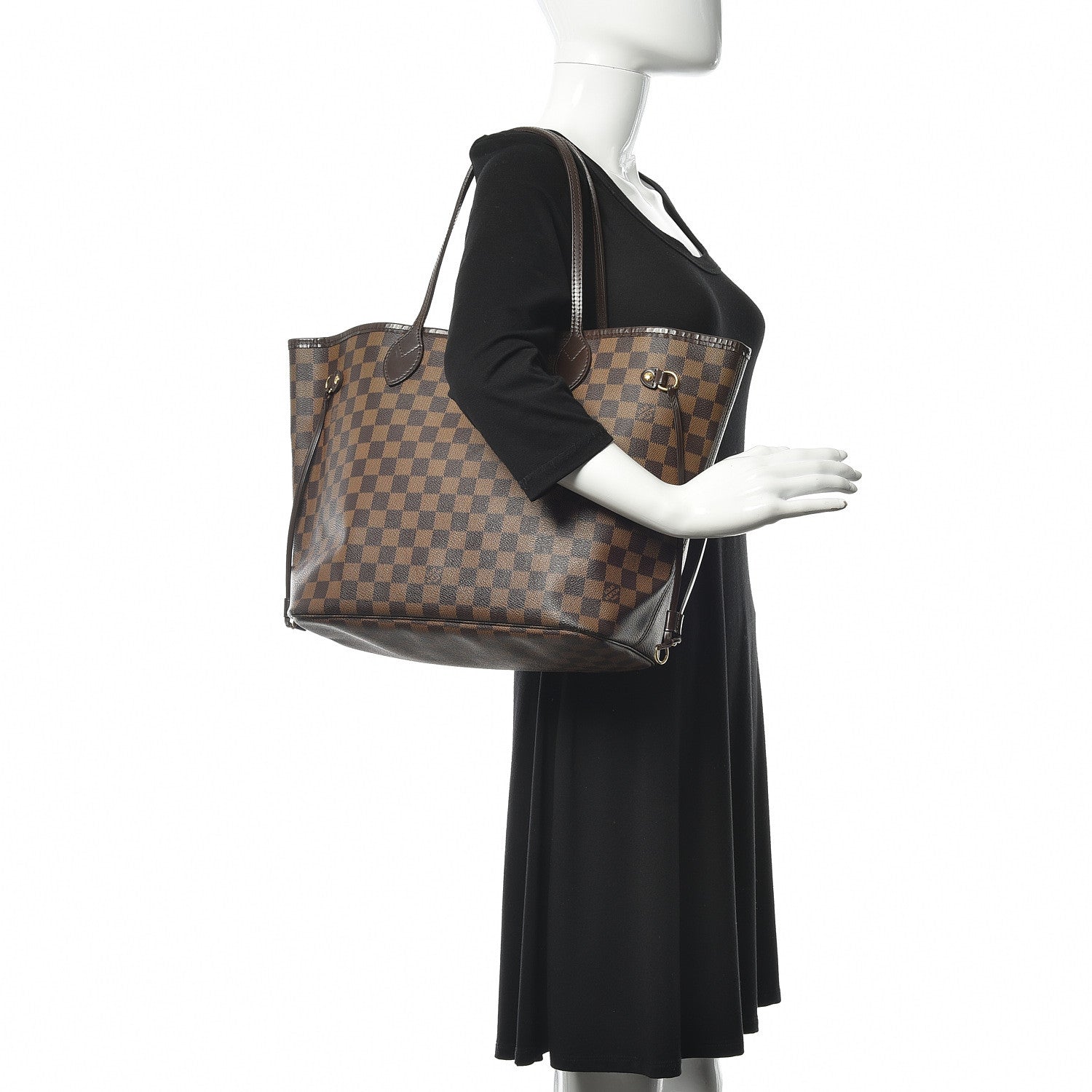 Louis Vuitton Damier Ebene Neverfull MM 2 of 14