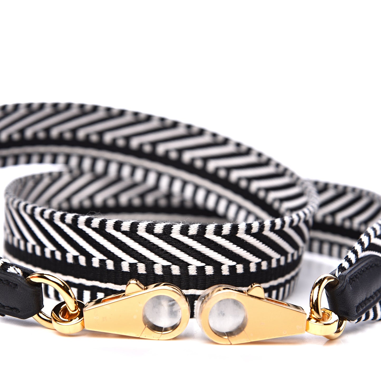 Toile Swift 25mm Sangle Cavale Shoulder Strap Black Ecru