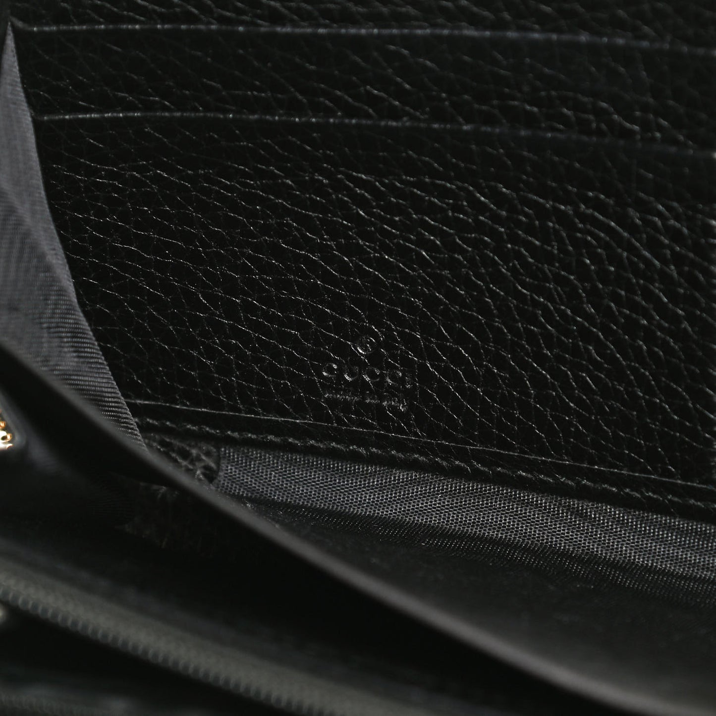 Pebbled Calfskin Soho Zip Around Wallet Black