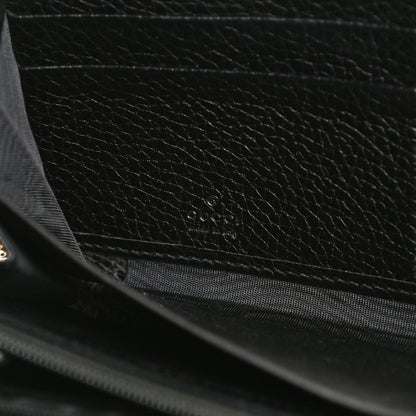 Gucci Pebbled Calfskin Soho Zip Around Wallet Black 6 of 12