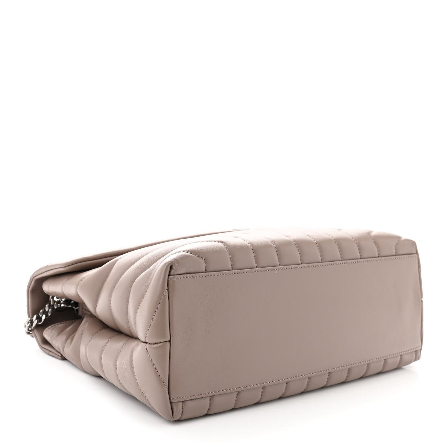 Saint Laurent Calfskin Y Quilted Monogram Medium Loulou Chain Satchel Mink 4 of 10