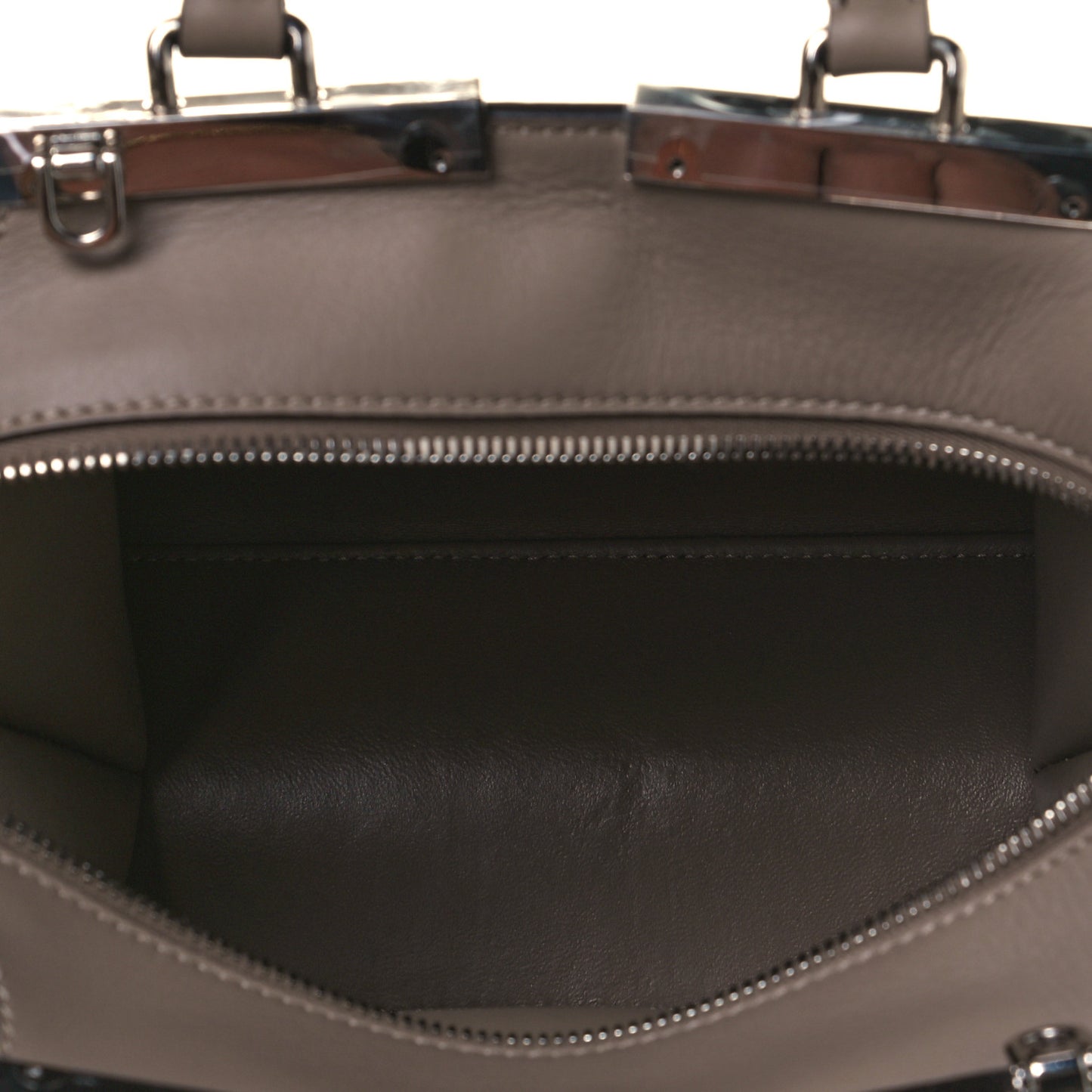 Vitello Dolce Ribbon Lace Up Mini 3Jours Tote Tortora Ceruleo