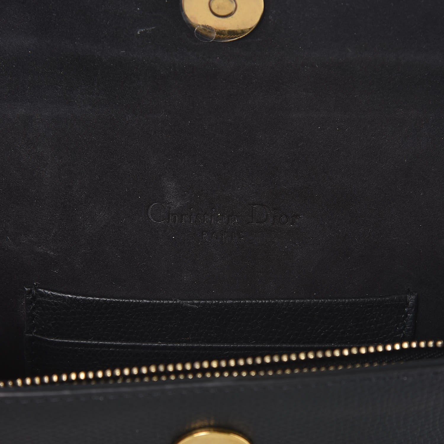 Christian Dior Grained Calfskin Saddle Belt Bag Black 6 of 12