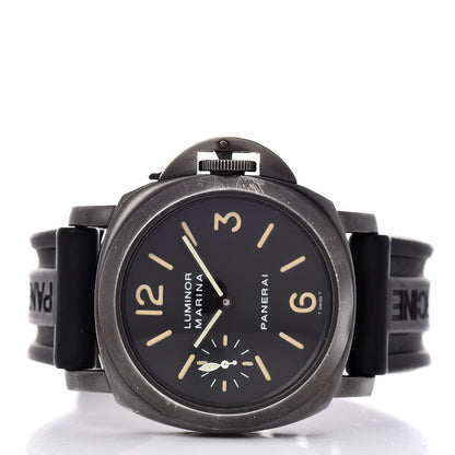 Panerai Stainless Steel PVD Rubber 44mm Luminor Marina Manual Winding Watch Black PAM00004 3 of 10