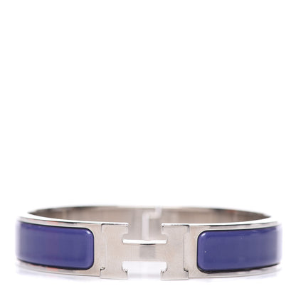Hermes Enamel Narrow Clic Clac H Bracelet PM Purple 1 of 5