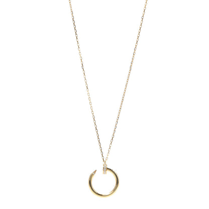 Cartier 18K Yellow Gold Diamond Juste Un Clou Pendant Necklace 1 of 7