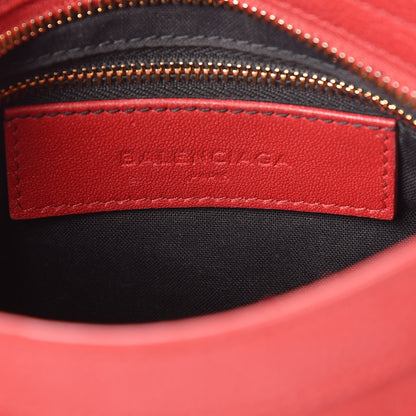 Balenciaga Chevre Gold Metallic Edge Hardware Mini City Rouge Grenade 8 of 20