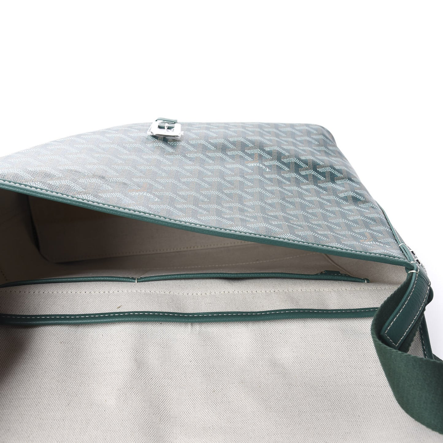 Goyardine Capetien Messenger Bag Green